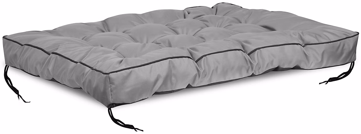 Coussin jardin AIO FACTORY 120 × 80 cm gris imperméable banc palette