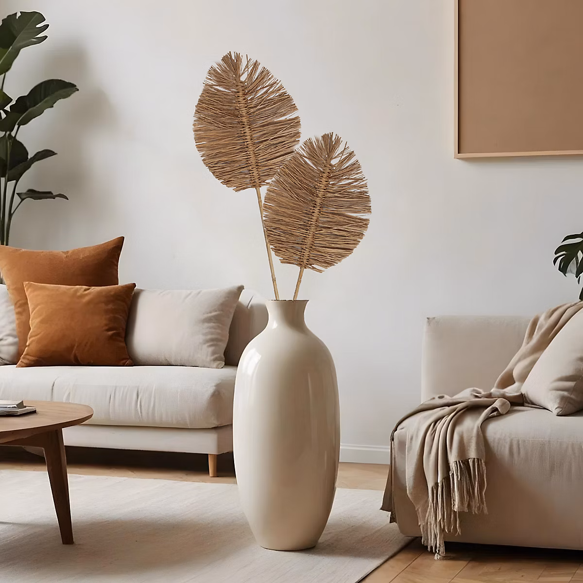 Objet décoratif – Feuille de raphia séchée XL H.100cm JBY Creation