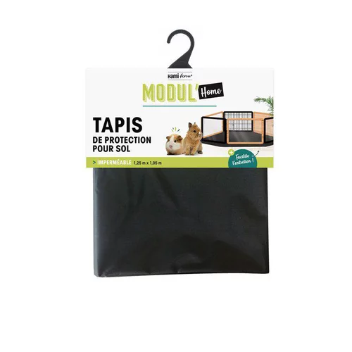 Tapis de protection coloris noir Modul'home - 125 x 105 cm