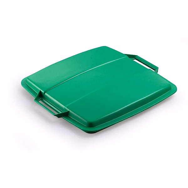 Couvercle pour poubelle carrée Durabin 90 litres – Vert