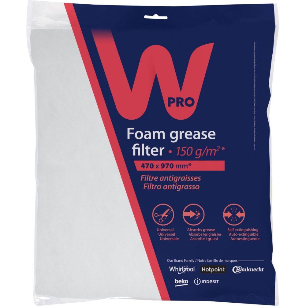 WPRO Filtre universel pour hotte - ugf016 – Solutions extérieures
