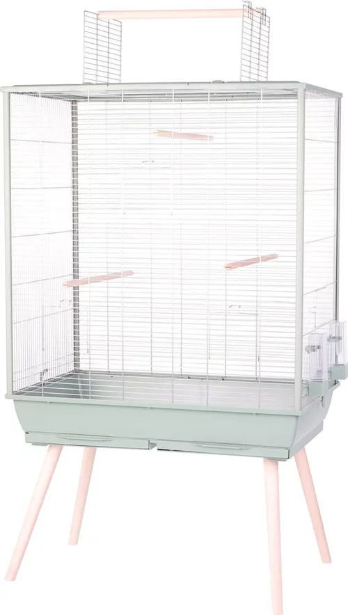 Cage pour oiseaux coloris vert Zolux Neo 2 Jili XL – 81 x 48 x 152 cm
