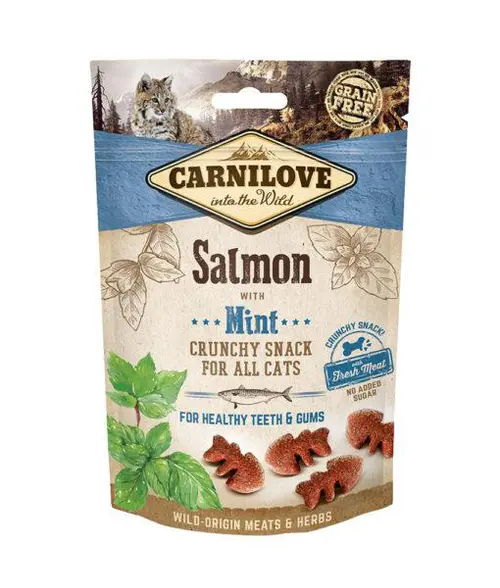 Friandise pour chat snack croquant au saumon Carnilove - 50 g