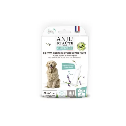 Pipette insectifuge bio pour chiens de plus de 20 kg x4