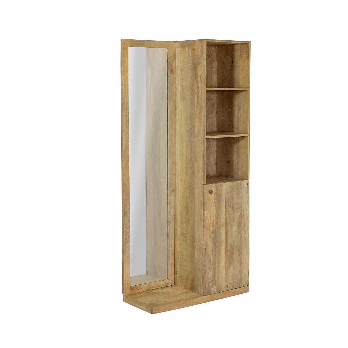 Armoire penderie – Dressing avec miroir en bois de manguier Juliet