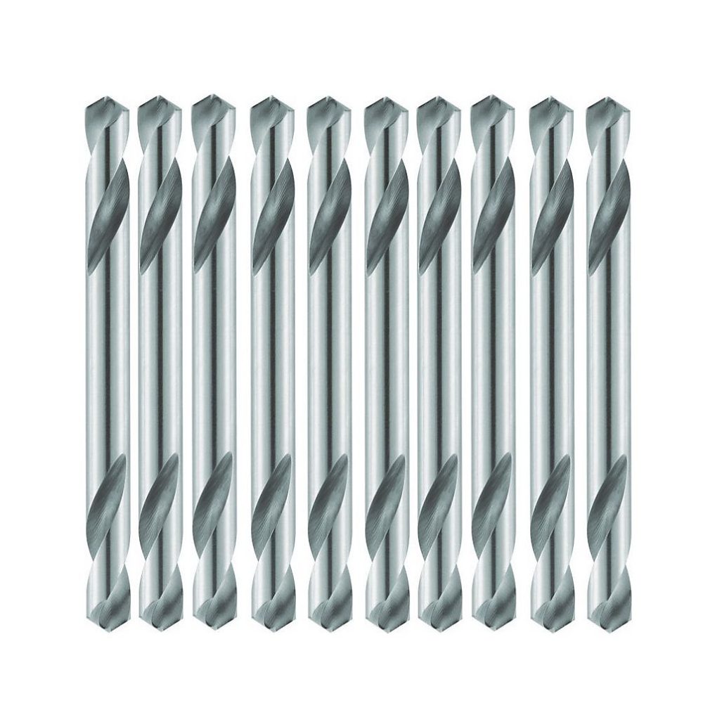 10 Forets à Riveter HSS Double Coupe | Spécial Carrosserie – 118 D. 5.1 x Lt. 62 x Lu. 20 x Q. 5.1 mm x Z2 – Diamwood