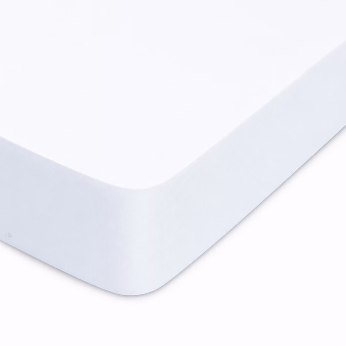 Drap housse uni 90 × 190 cm bonnet 30 cm percale PRIMO Blanc