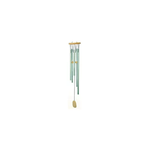 Carillon musical en bois et tubes aluminium, H 40 cm