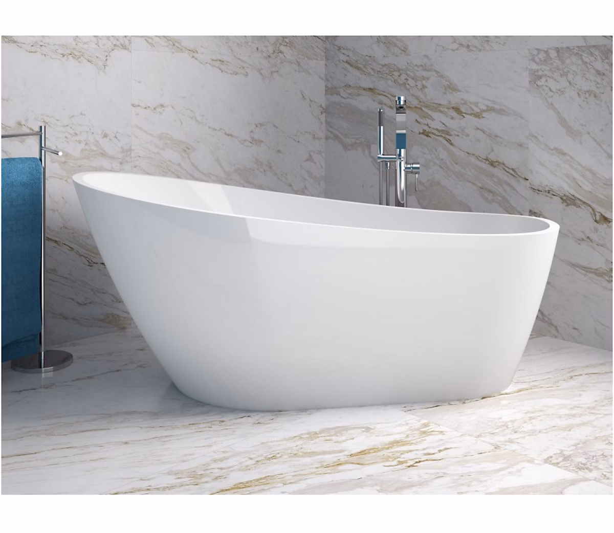 Baignoire îlot MELODY 80 cm – 170 × 80 cm