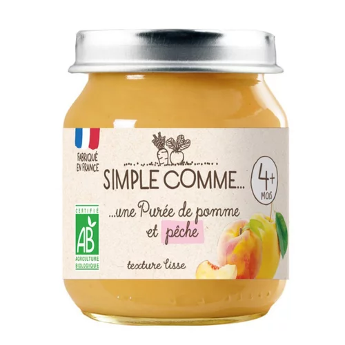 Pot pomme pêche bio Simple Comme - 125g