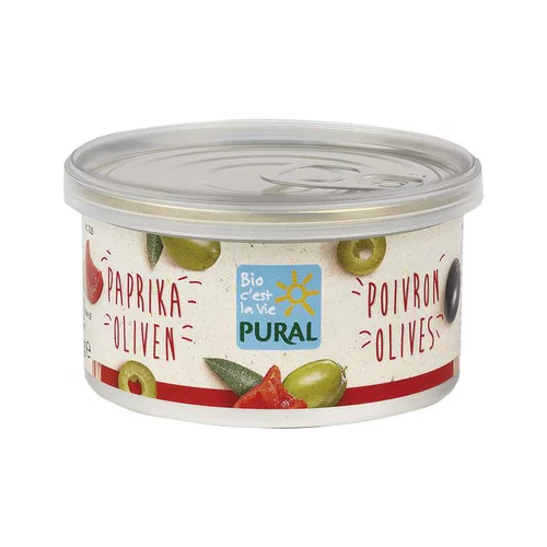 Pâté végétal olives poivron bio Pural - 125 g
