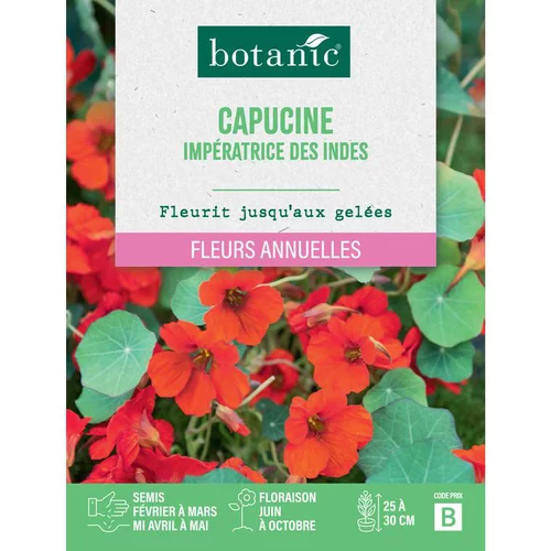 Graines de fleurs de Capucine impératrice des Indes botanic®