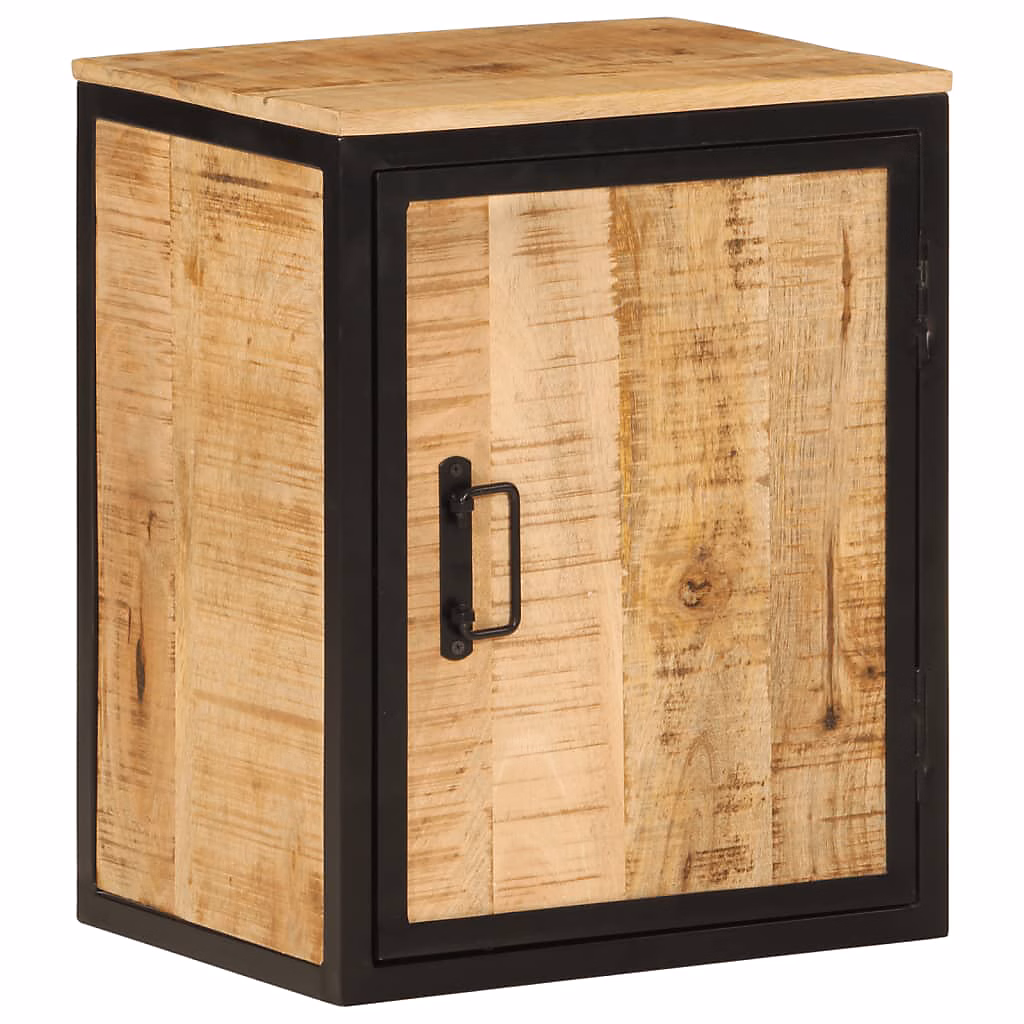 Armoire de salle de bain 40 × 30 × 50cm bois massif manguier et fer vidaXL