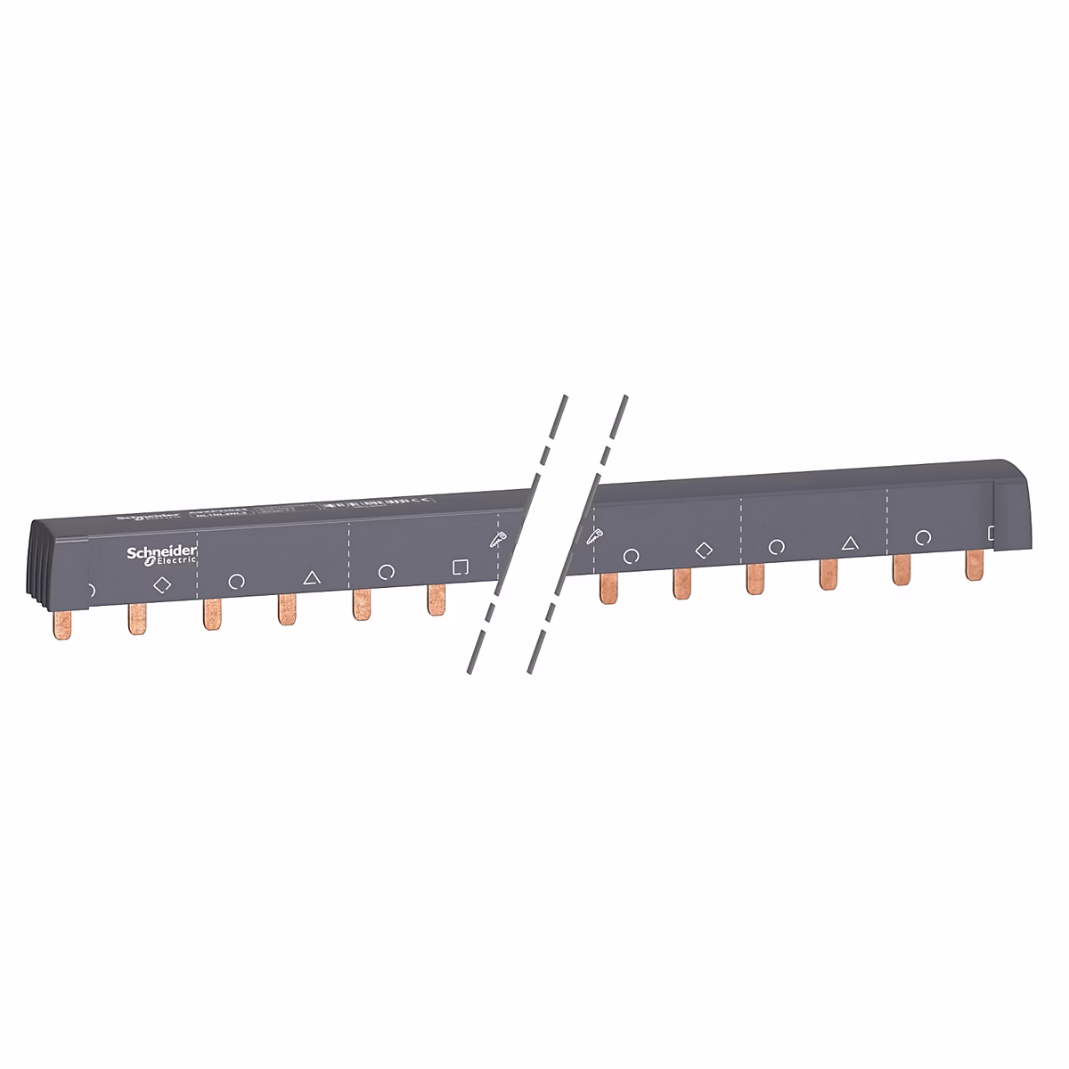 Acti9 iC60 – peigne à dents | 3 x N+P | 100A | 24 modules de 18mm | A9XPH524