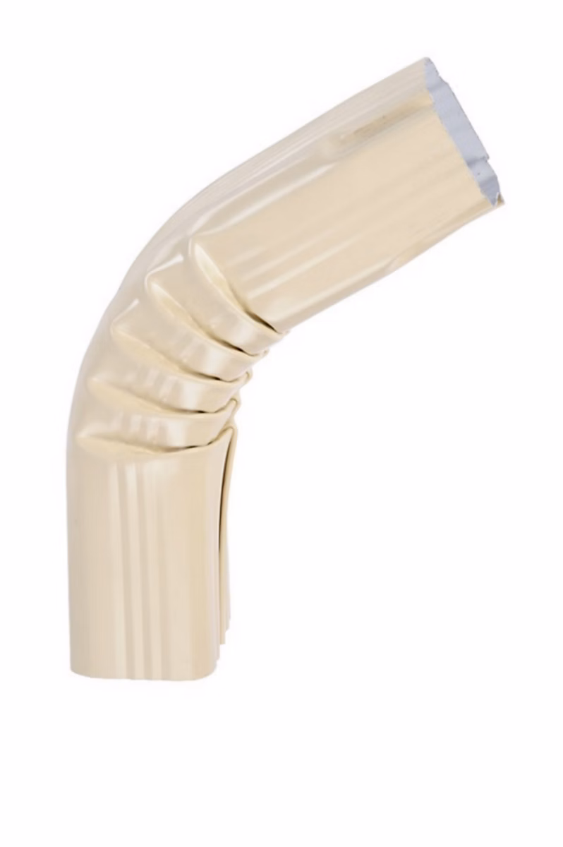 Traitement et évacuation des eaux – Coude frontal extérieur aluminium sable