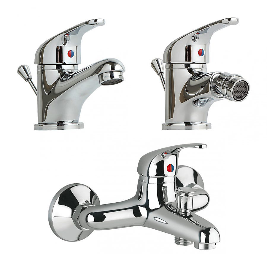Ensemble De Robinet Pour Lavabo – Bidet Et Groupe De Baignoire Chromés, Entrer