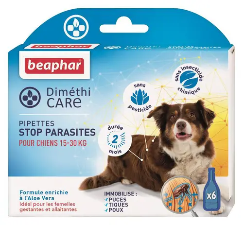 Pipettes pour chien moyen DiméthiCARE 6 x 3 ml
