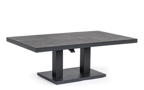 Table basse élévatrice coloris anthracite Truman Bizzotto - 140 x 85 x 49 cm