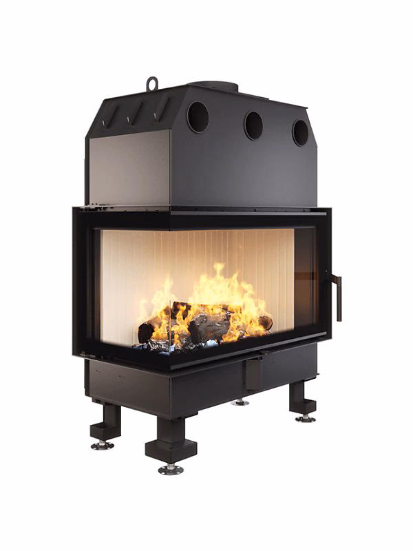Cheminée d'angle Insert Ouverture gauche Energy 85 × 50 × 47 (17 kW) ECO