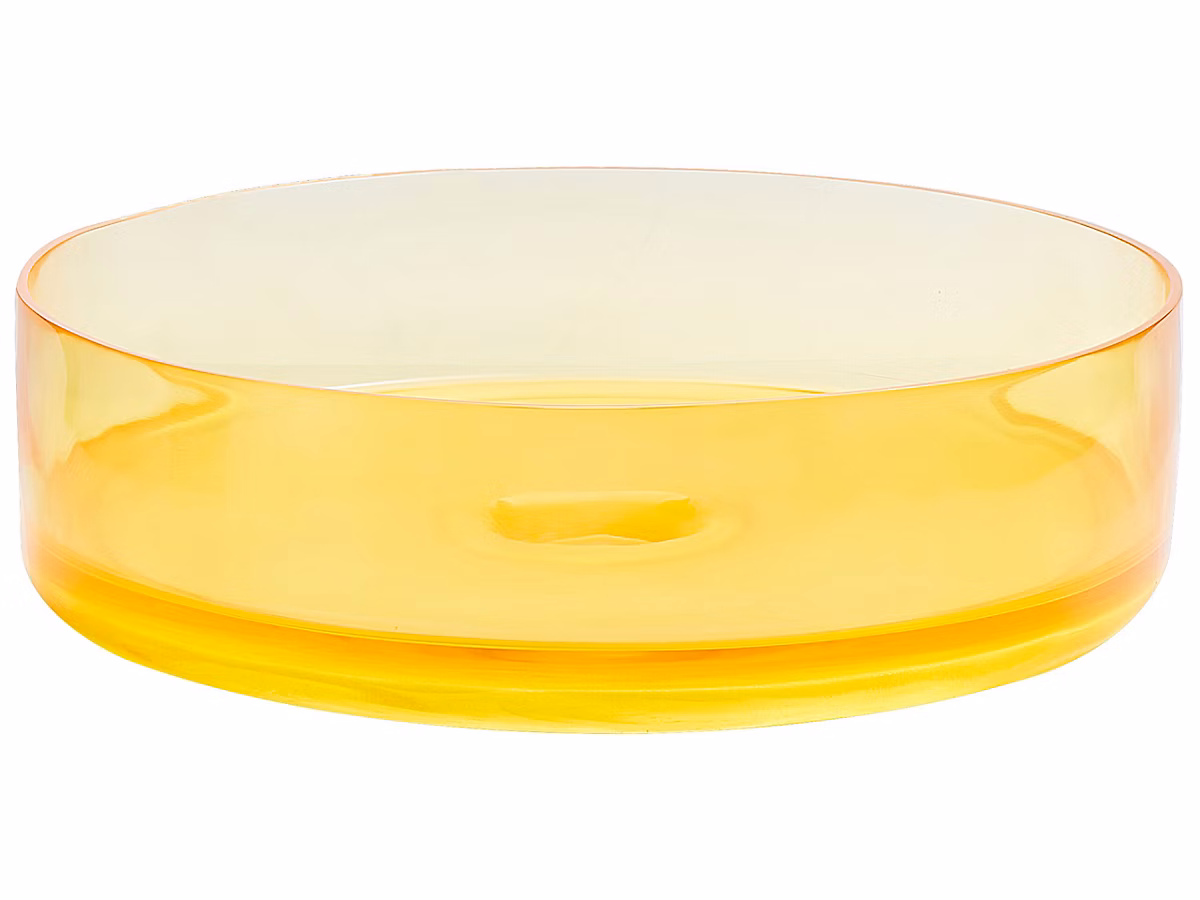 Lavabo – Bassin de comptoir rond 36 cm jaune TOLOSA