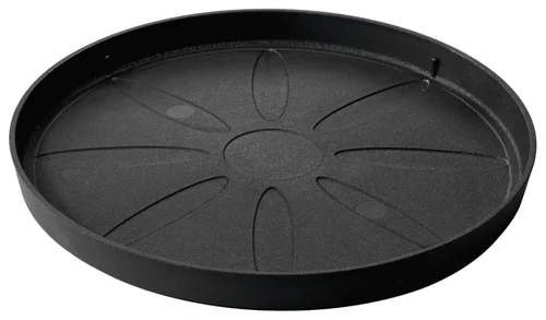 Soucoupe en plastique recyclé anthracite Deroma Origin Anthracite - Ø 21 x H 1,9 cm