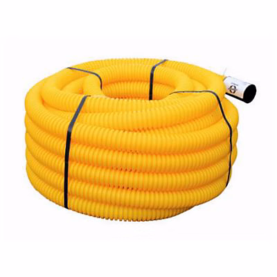 Traitement et évacuation des eaux – Gaine pour réseaux enterrés jaune Ø 63 mm x 25 m Fitt