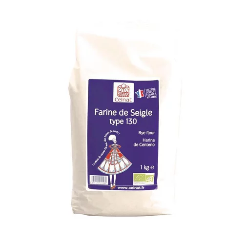 Farine de seigle T130 bio en sachet de 1 kg