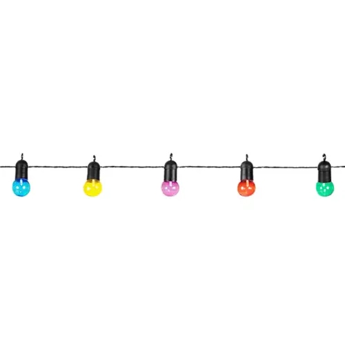Guirlande guinguette solaire Blachère coloris multicolore 25 LED - 7,2 m