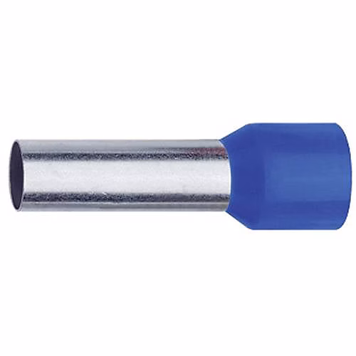 Embouts isolés simple extrémité 0 | 75 mm² bleu 13 – 5 mm – pack 1000