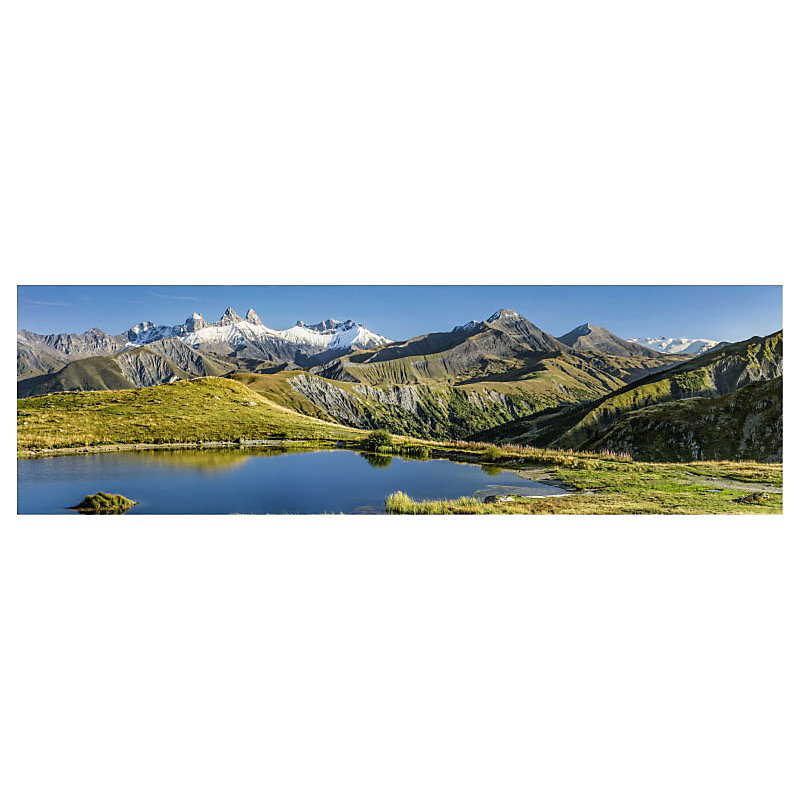 Brise vue imprimé COL CROIX DE FER – H.1.5 x L.5 m, 100% occultant, Made in France par Scenolia + kit de fixation offert