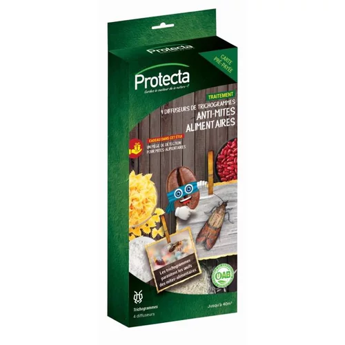 Diffuseurs de trichogrammes antimites alimentaires Protecta - Les 4 pièces