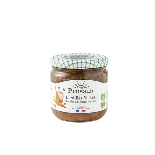 Lentilles vertes bio en bocal de 345 g