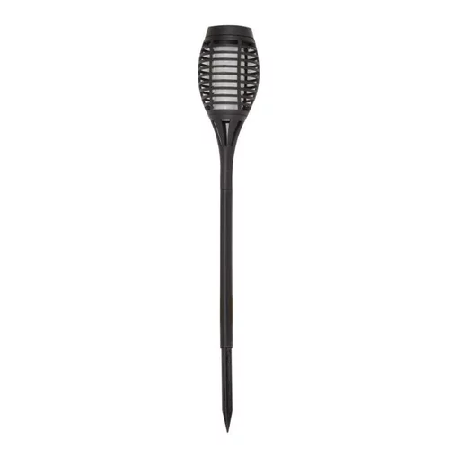 Torche solaire à piquer en plastique noir Party Flaming