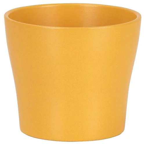 Cache-pot en céramique jaune Scheurich 808 Curcuma - Ø 17 cm