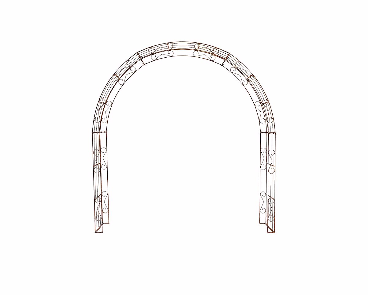 Arche de jardin LEA with sommet arrond – 260 cm rouiller