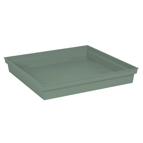 Soucoupe carrée en polypropylène vert laurier Eda Toscane - 40 x 40 cm