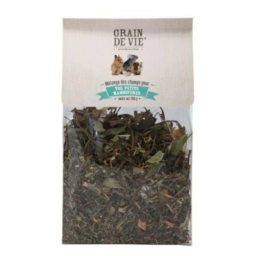 Mélange des champs pour petits mammifères Grain de Vie - 100 g