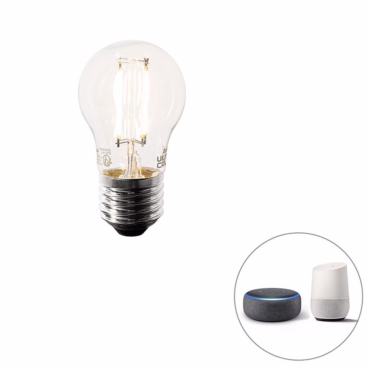 Ampoule LED intelligente E27 P45 4 – 5W 470lm 1800 | 4000K