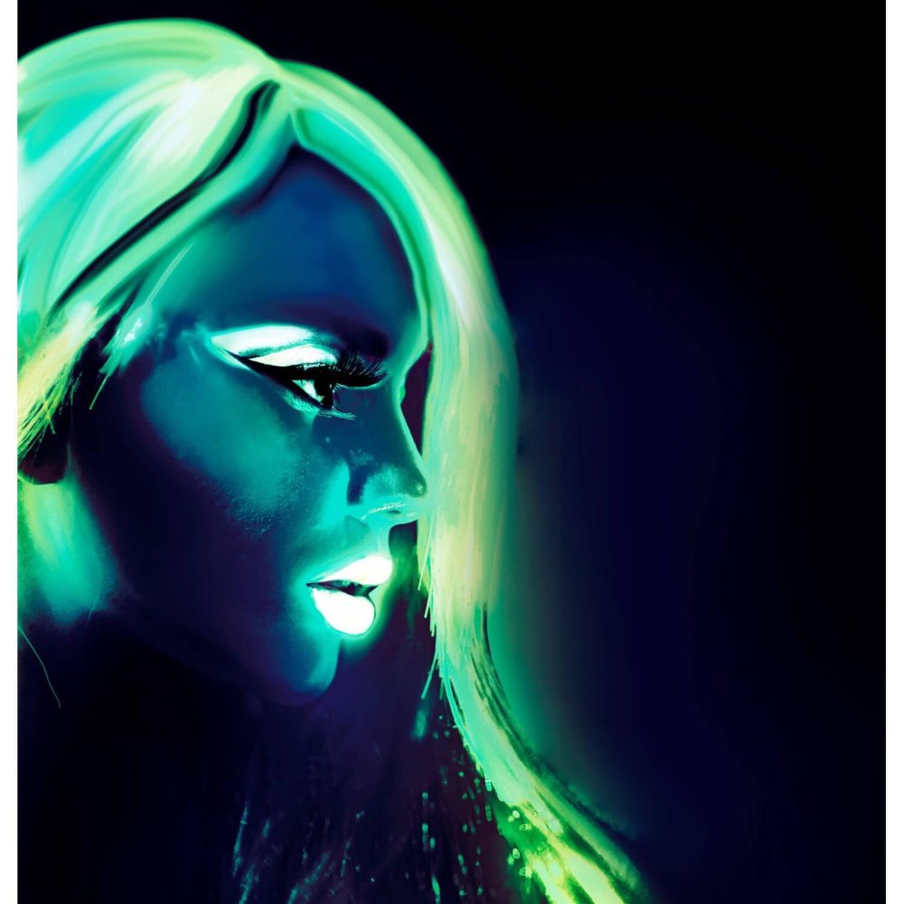 WIDMANN Tube De Maquillage à l'Eau - Phosphorescent : Vert – Solutions extérieures
