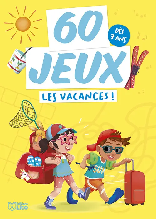 Livre jeu "60 jeux Les vacances !" aux Éditions Lito