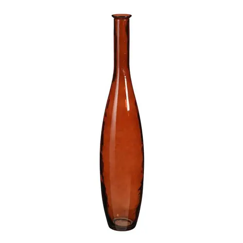 Vase en verre recyclé coloris rouille Kyara - Ø 20 x 100 cm
