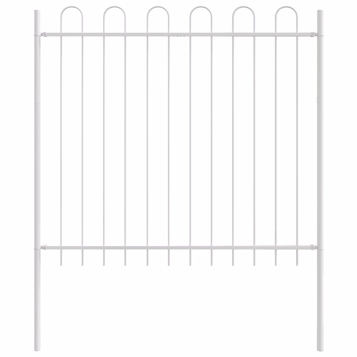 Clôture de jardin BOXTEL 2 pc 3 – 4 × 1,5 m Blanc vidaXL