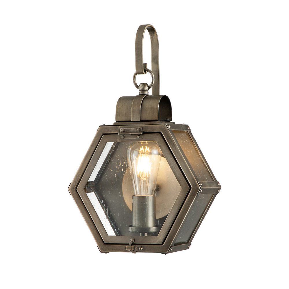 Elstead Quoizel Heath Lanterne murale d'extérieur en bronze bruni – IP44