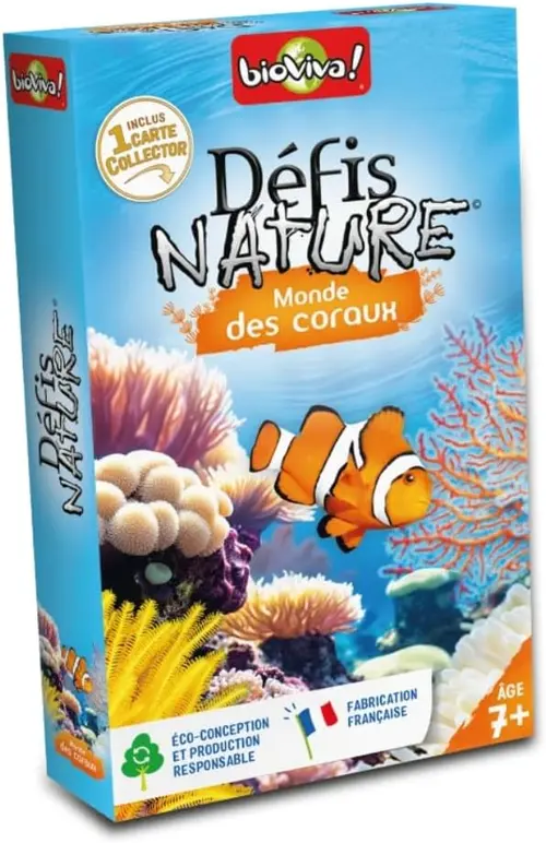 Jeu de cartes Bioviva Défis Nature Monde des coraux