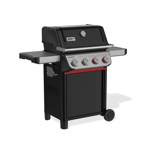 Barbecue gaz Spirit E-425 mix plancha coloris noir en acier émaillé Weber - 118 x 65 x 13 cm