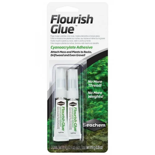 Colle à plantes double tube, rapide fixation, SEACHEM Flourish Glue - 2x4g