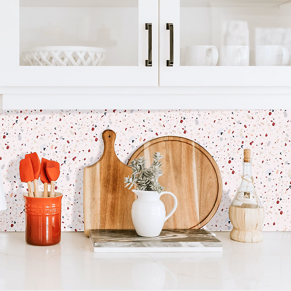 Crédence Adhésive Terrazzo Rubis 100 × 40 cm