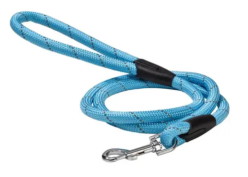 Laisse ronde bleue Bobby - 1,2 m