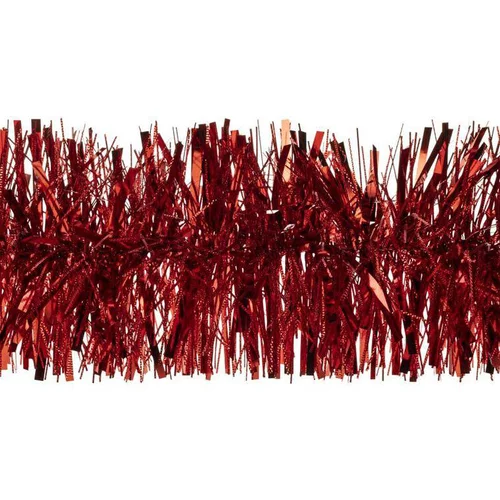 Guirlande brillante en plastique rouge - 2 m