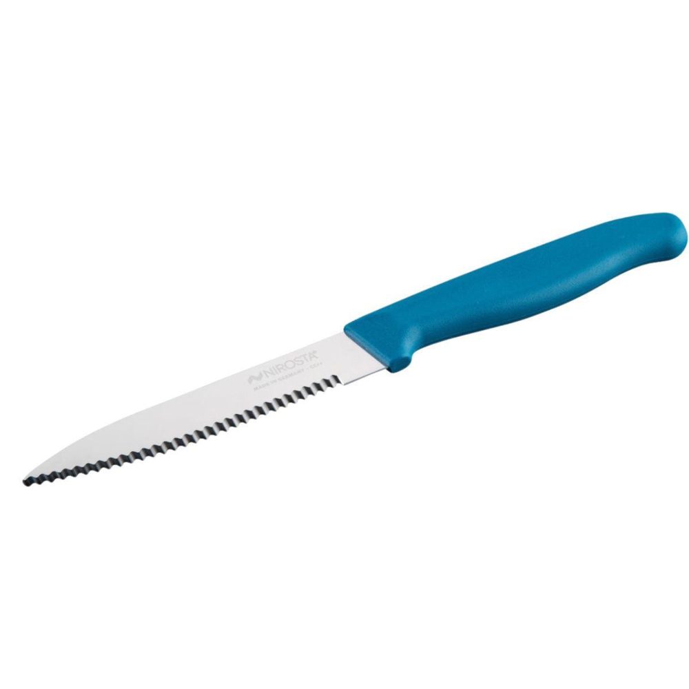 NIROSTA Couteau de cuisine lame crantée 21,5 cm nirosta elemental – 21,5 cm 10,5 cm